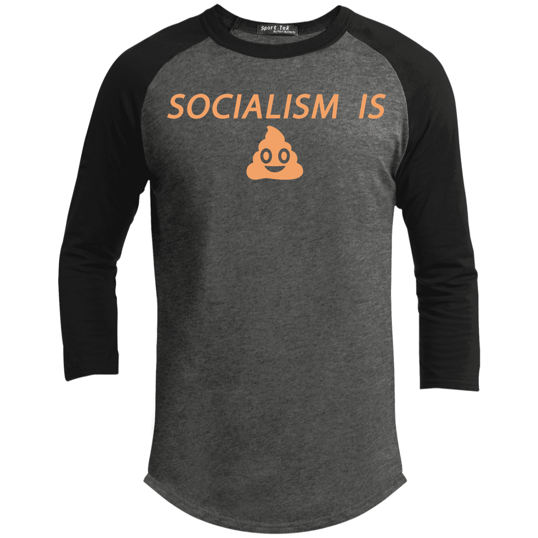 Socialism is Poop Sporty T-Shirt - Trumpshop.net