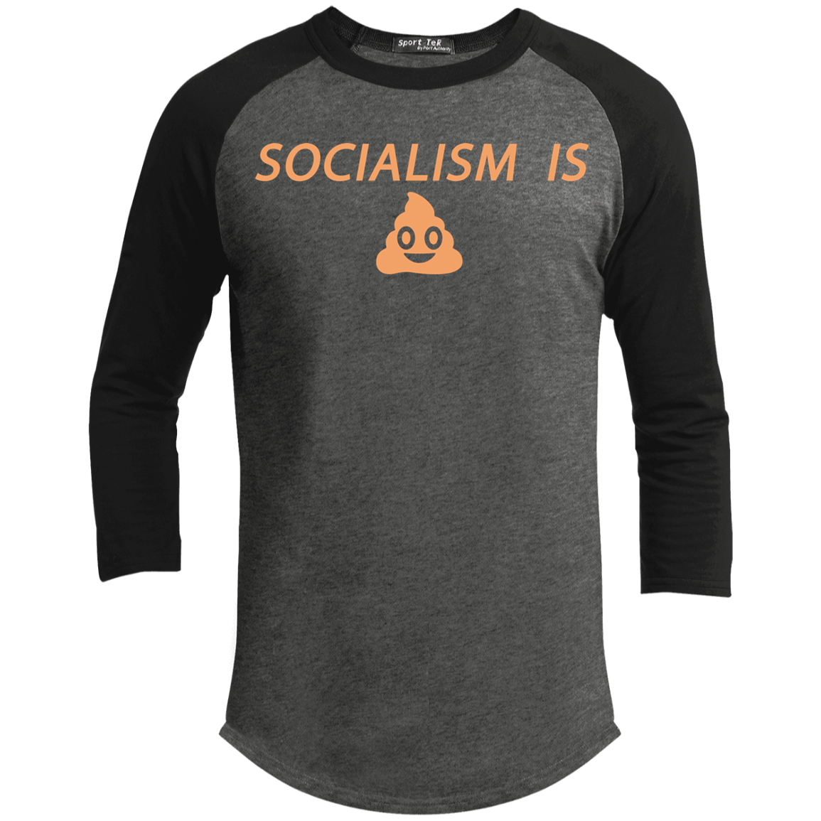 Socialism is Poop Sporty T-Shirt - Trumpshop.net