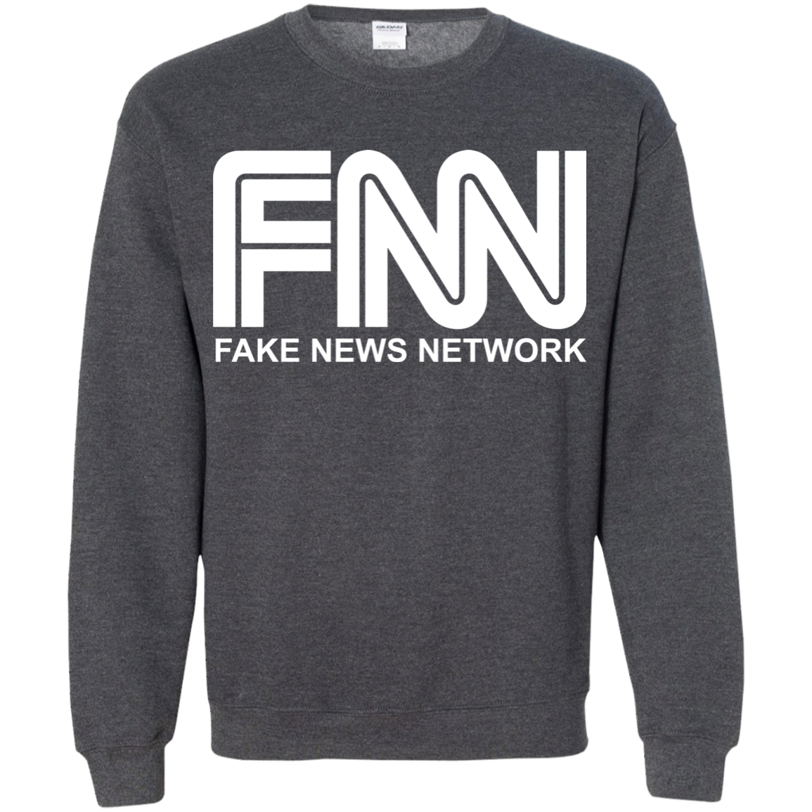Fake News Network Crewneck Pullover Sweatshirt  8 oz. - Trumpshop.net