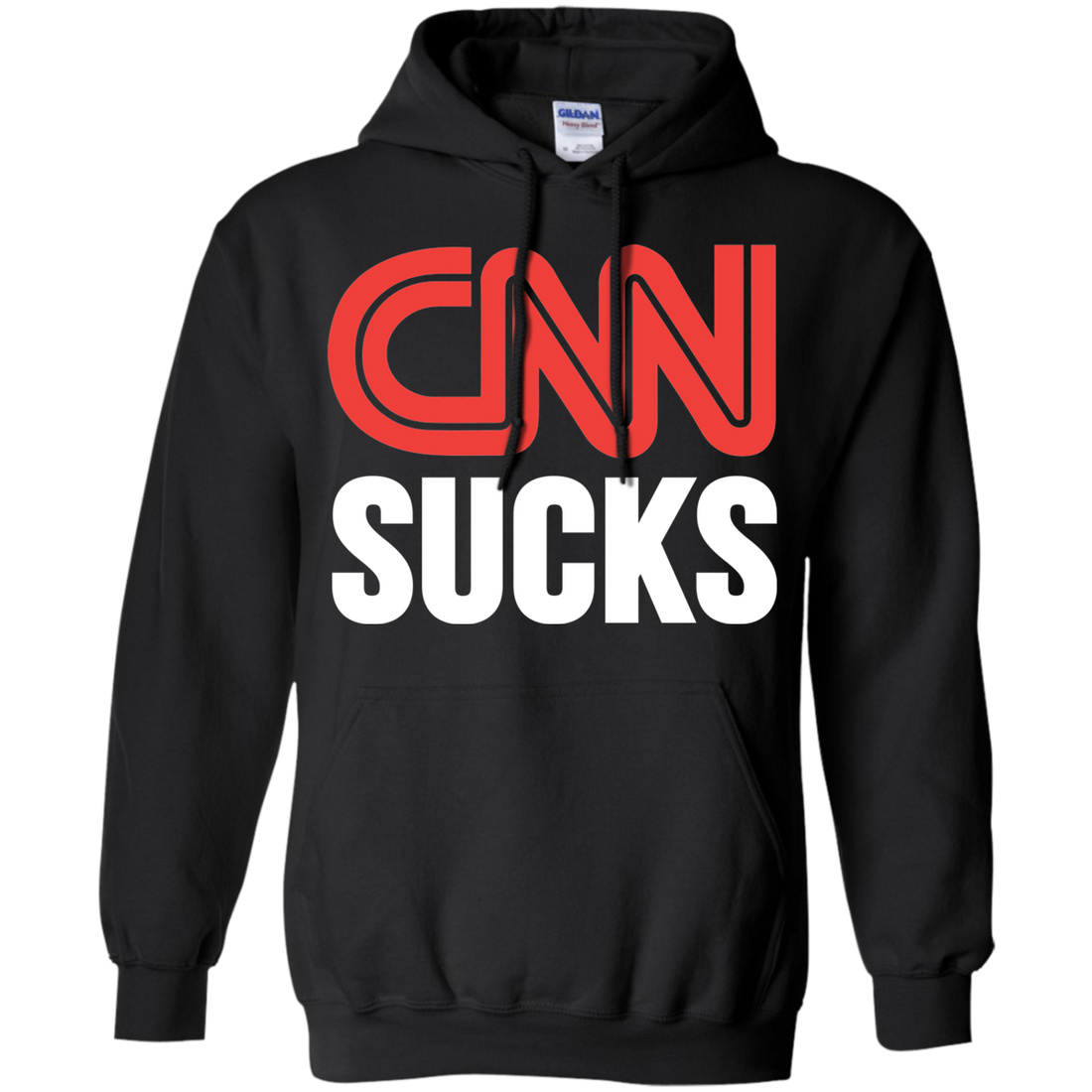 CNN Sucks Pullover Hoodie 8 oz. - Trumpshop.net