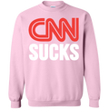 CNN Sucks Crewneck Pullover Sweatshirt  8 oz. - Trumpshop.net