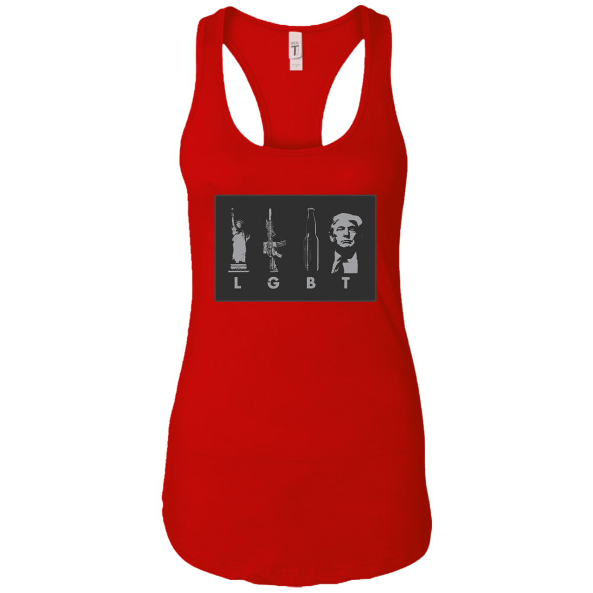 LGBT Donald Trump Ladies Ideal Racerback Tank - Trumpshop.net