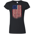 Betsy Ross Flag 13 Colonies Ladies' T-Shirt - Trumpshop.net