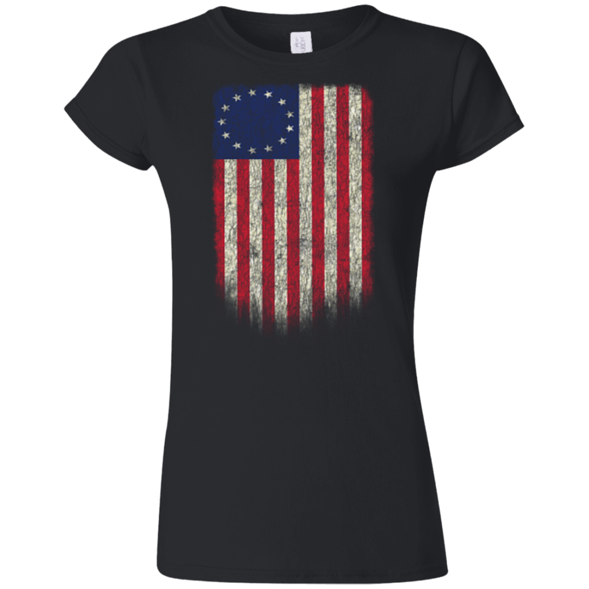 Betsy Ross Flag 13 Colonies Ladies' T-Shirt - Trumpshop.net
