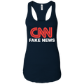 CNN Fake News Ladies Ideal Racerback Tank - Trumpshop.net