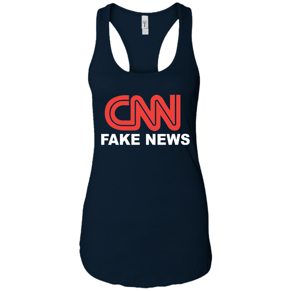 CNN Fake News Ladies Ideal Racerback Tank - Trumpshop.net