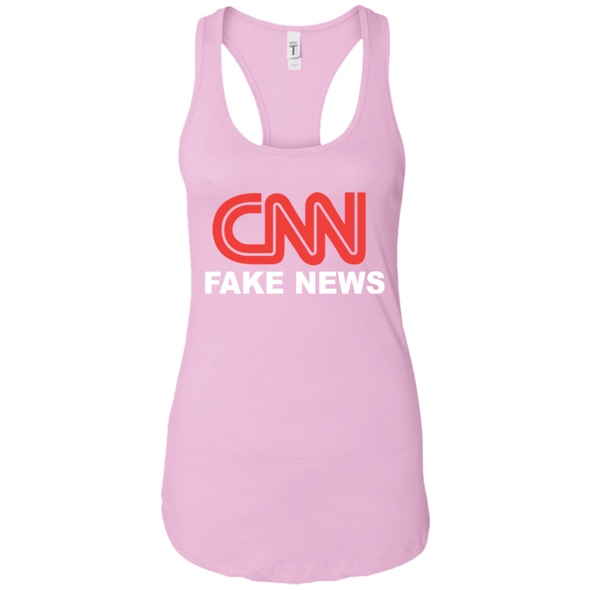 CNN Fake News Ladies Ideal Racerback Tank - Trumpshop.net