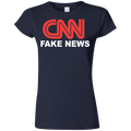 CNN Fake News Softstyle Ladies' T-Shirt - Trumpshop.net