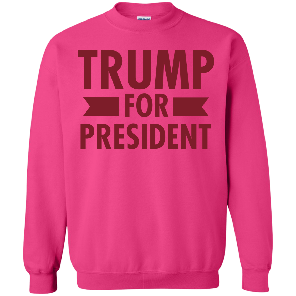 Trump for President Crewneck Pullover Sweatshirt  8 oz. - Trumpshop.net