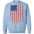 Betsy Ross Flag 13 Colonies Crewneck Pullover Sweatshirt  8 oz. - Trumpshop.net
