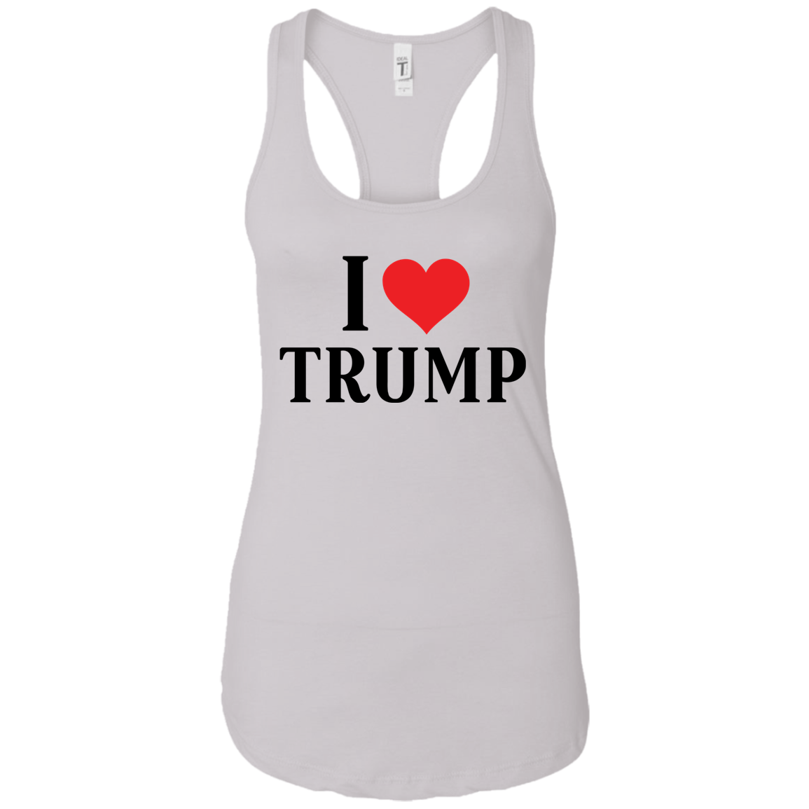 I Love Trump Ladies Ideal Racerback Tank - Trumpshop.net