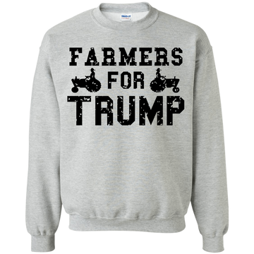 Farmers for Trump Crewneck Pullover Sweatshirt  8 oz. - Trumpshop.net
