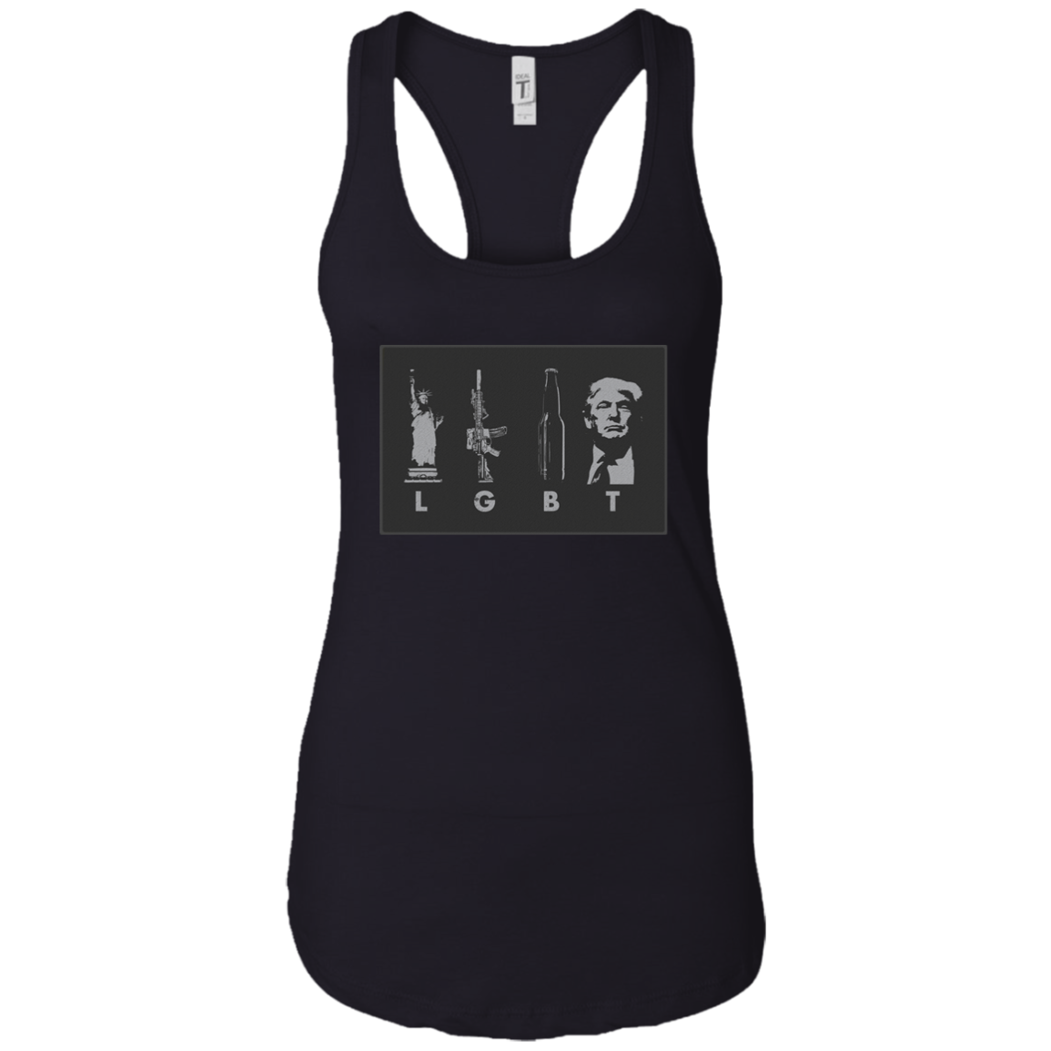 LGBT Donald Trump Ladies Ideal Racerback Tank - Trumpshop.net