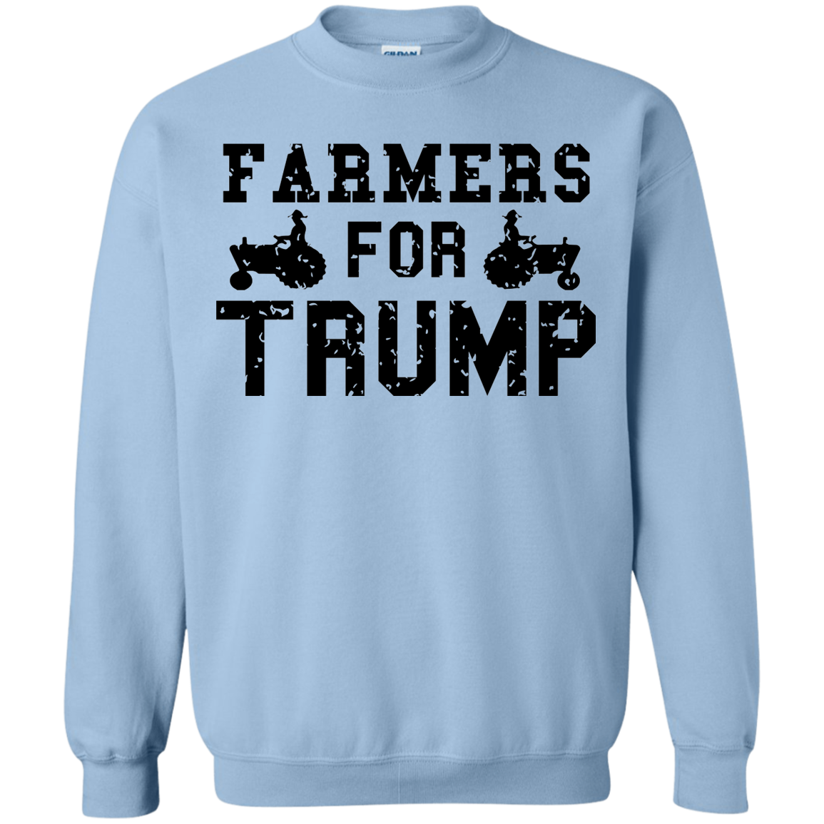 Farmers for Trump Crewneck Pullover Sweatshirt  8 oz. - Trumpshop.net