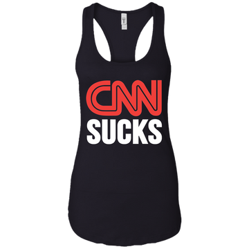 CNN Sucks Ladies Ideal Racerback Tank - Trumpshop.net