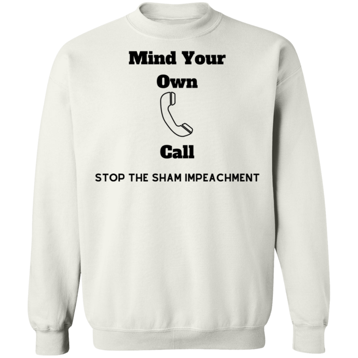 Stop Impeachment Crewneck Pullover Sweatshirt  8 oz. - Trumpshop.net