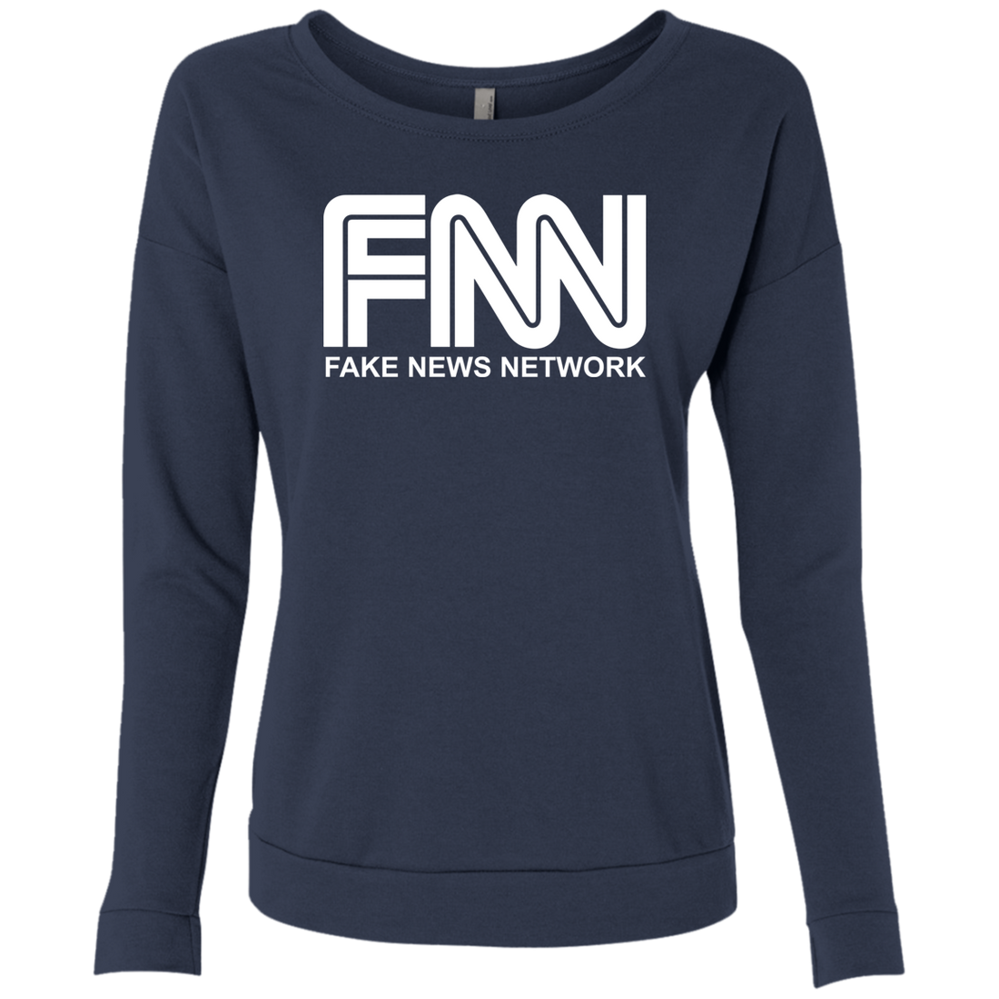 Fake News Network Ladies' French Terry Scoop - Trumpshop.net