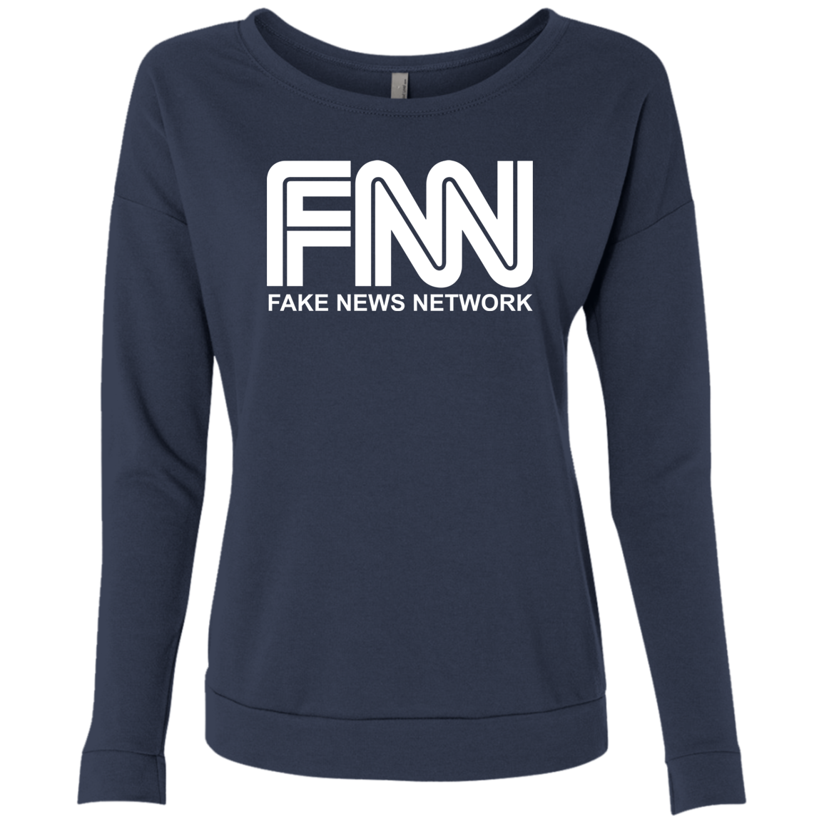 Fake News Network Ladies' French Terry Scoop - Trumpshop.net