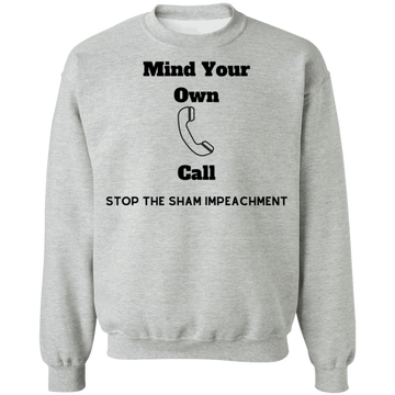 Stop Impeachment Crewneck Pullover Sweatshirt  8 oz. - Trumpshop.net