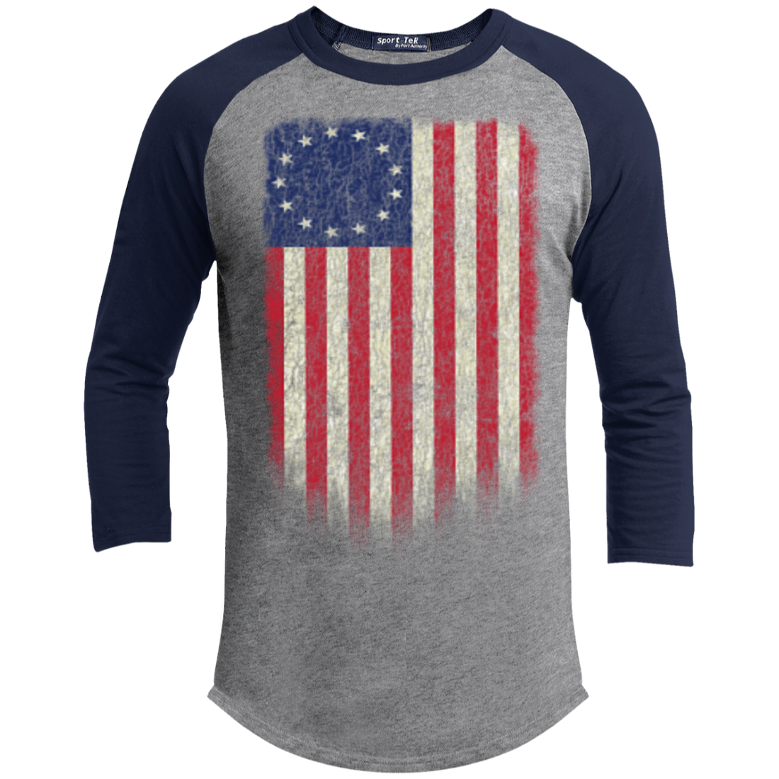 Betsy Ross Flag 13 Colonies Sporty T-Shirt - Trumpshop.net