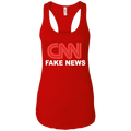 CNN Fake News Ladies Ideal Racerback Tank - Trumpshop.net