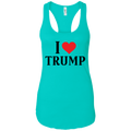 I Love Trump Ladies Ideal Racerback Tank - Trumpshop.net