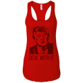 Trump Deal With It Ladies Ideal Racerback Tank - Trumpshop.net