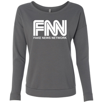 Fake News Network Ladies' French Terry Scoop - Trumpshop.net