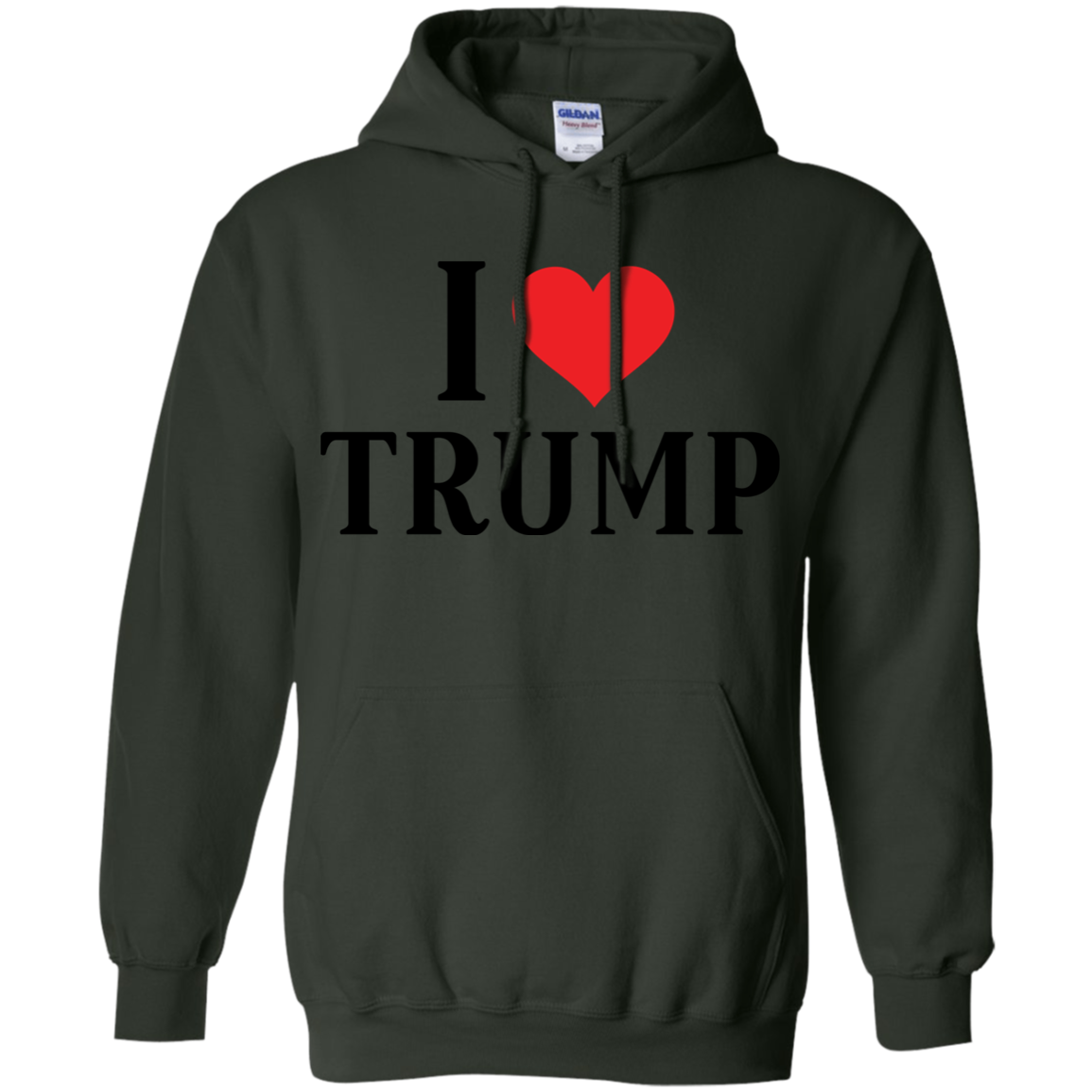 I Love Trump Pullover Hoodie 8 oz. - Trumpshop.net