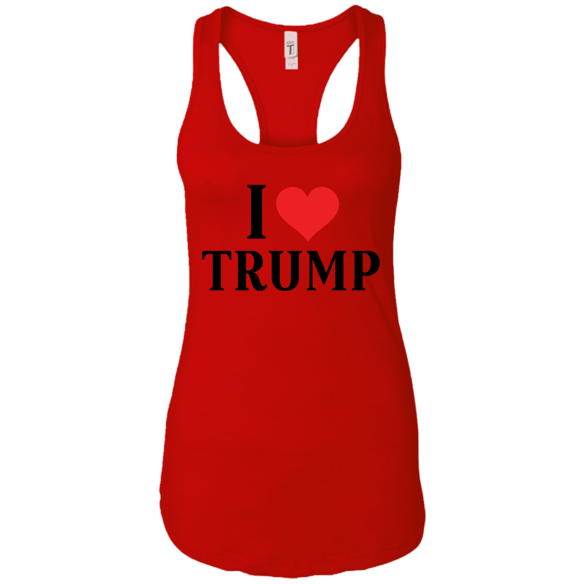 I Love Trump Ladies Ideal Racerback Tank - Trumpshop.net