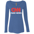 CNN Fake News Ladies' Triblend Scoop - Trumpshop.net
