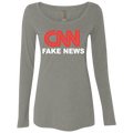 CNN Fake News Ladies' Triblend Scoop - Trumpshop.net