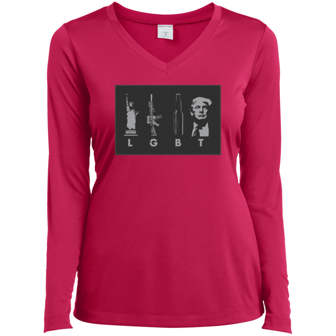 LGBT Donald Trump Ladies' French Terry Scoop - Trumpshop.net