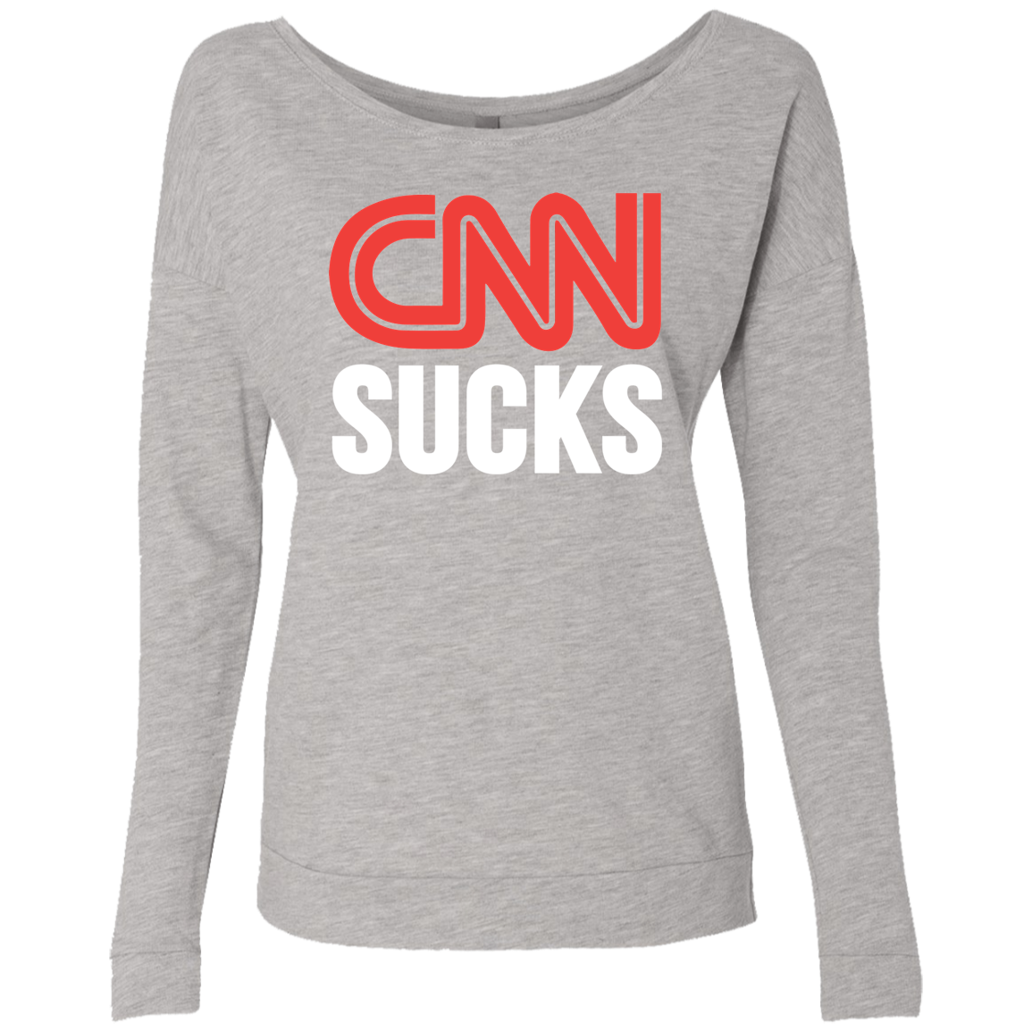 CNN Sucks Ladies' French Terry Scoop - Trumpshop.net
