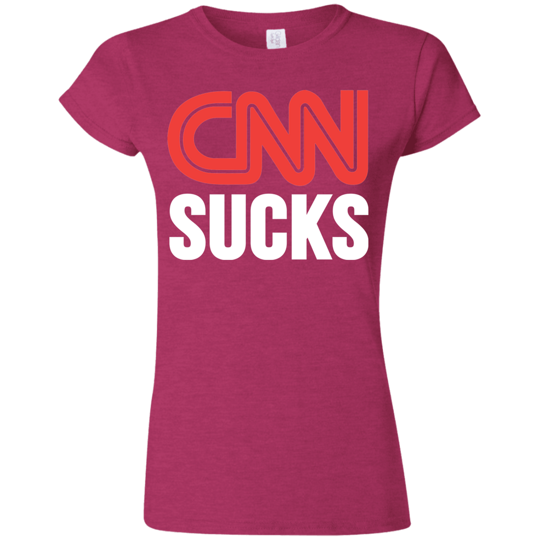 CNN Sucks Softstyle Ladies' T-Shirt - Trumpshop.net