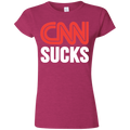 CNN Sucks Softstyle Ladies' T-Shirt - Trumpshop.net