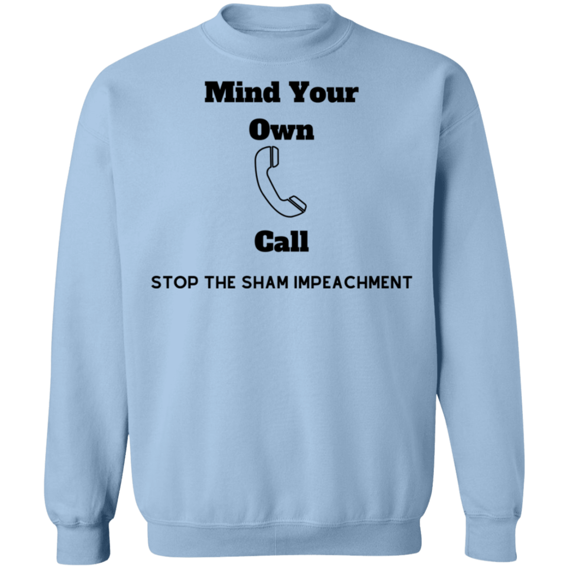 Stop Impeachment Crewneck Pullover Sweatshirt  8 oz. - Trumpshop.net
