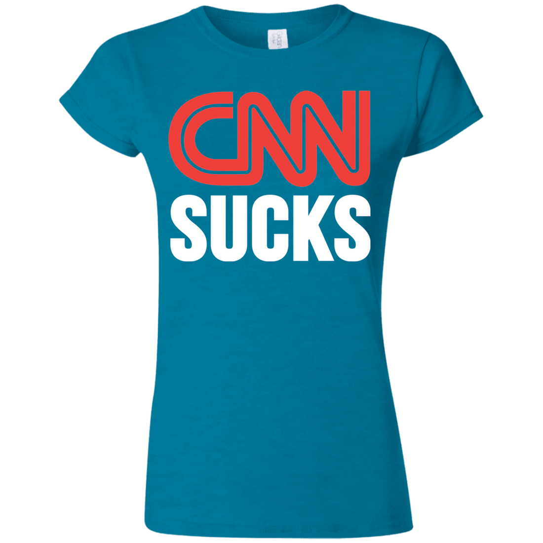 CNN Sucks Softstyle Ladies' T-Shirt - Trumpshop.net