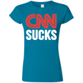 CNN Sucks Softstyle Ladies' T-Shirt - Trumpshop.net