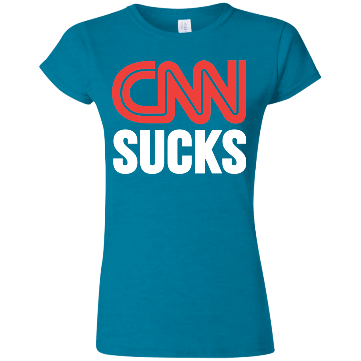 CNN Sucks Softstyle Ladies' T-Shirt - Trumpshop.net