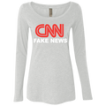 CNN Fake News Ladies' Triblend Scoop - Trumpshop.net