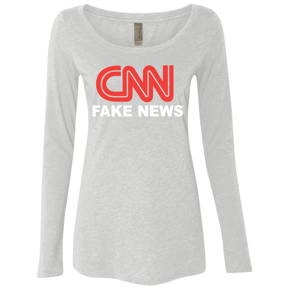 CNN Fake News Ladies' Triblend Scoop - Trumpshop.net
