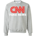 CNN Fake News Crewneck Pullover Sweatshirt  8 oz. - Trumpshop.net