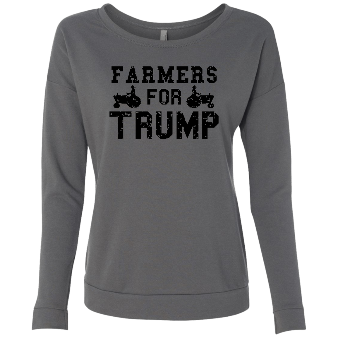Farmers for Trump Ladies' French Terry Scoop - Trumpshop.net