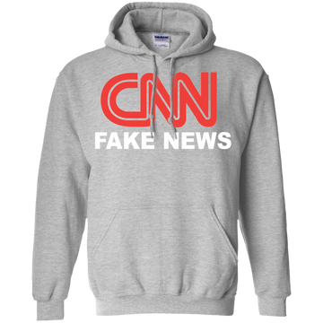 CNN Fake News Pullover Hoodie 8 oz. - Trumpshop.net