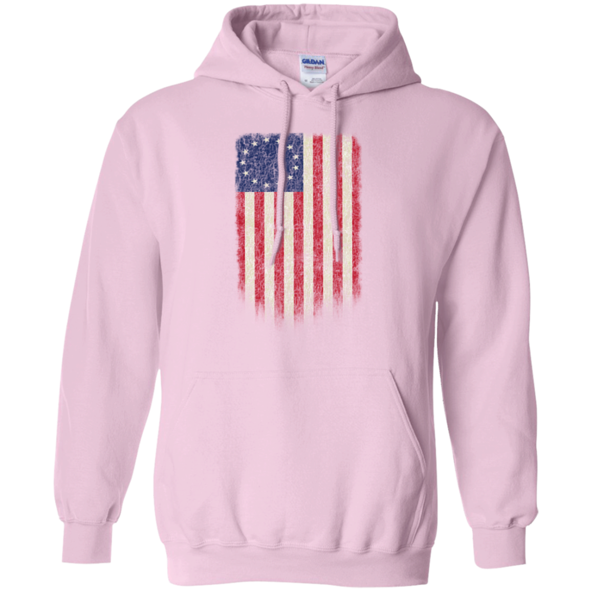 Betsy Ross Flag 13 Colonies Pullover Hoodie 8 oz. - Trumpshop.net