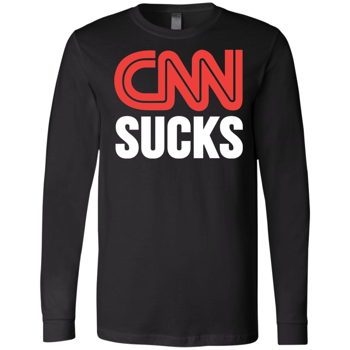 CNN Sucks Men's Jersey LS T-Shirt - Trumpshop.net