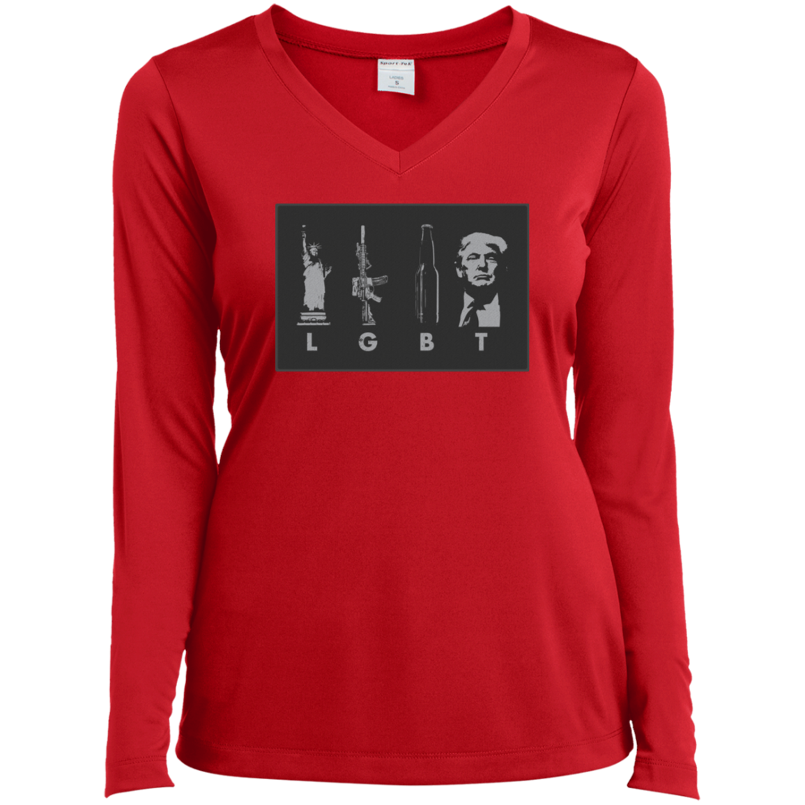 LGBT Donald Trump Ladies' French Terry Scoop - Trumpshop.net