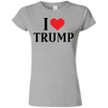 I Love Trump Softstyle Ladies' T-Shirt - Trumpshop.net