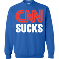CNN Sucks Crewneck Pullover Sweatshirt  8 oz. - Trumpshop.net
